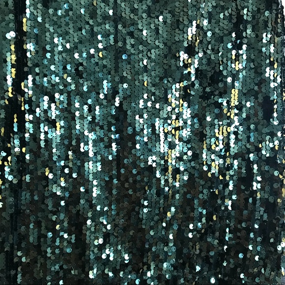 BLAQUE LABEL SUPERNOVA GREEN SEQUIN DRESS - Picture 8 of 8